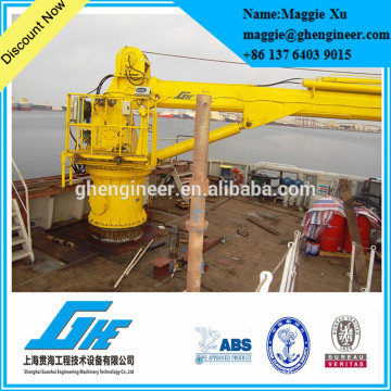 factory electric deck hydraulic crane